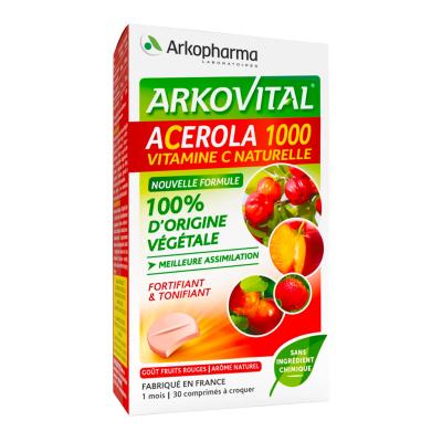 ARKOVITAL Acérola 1000 Vitamine C 30 Comp